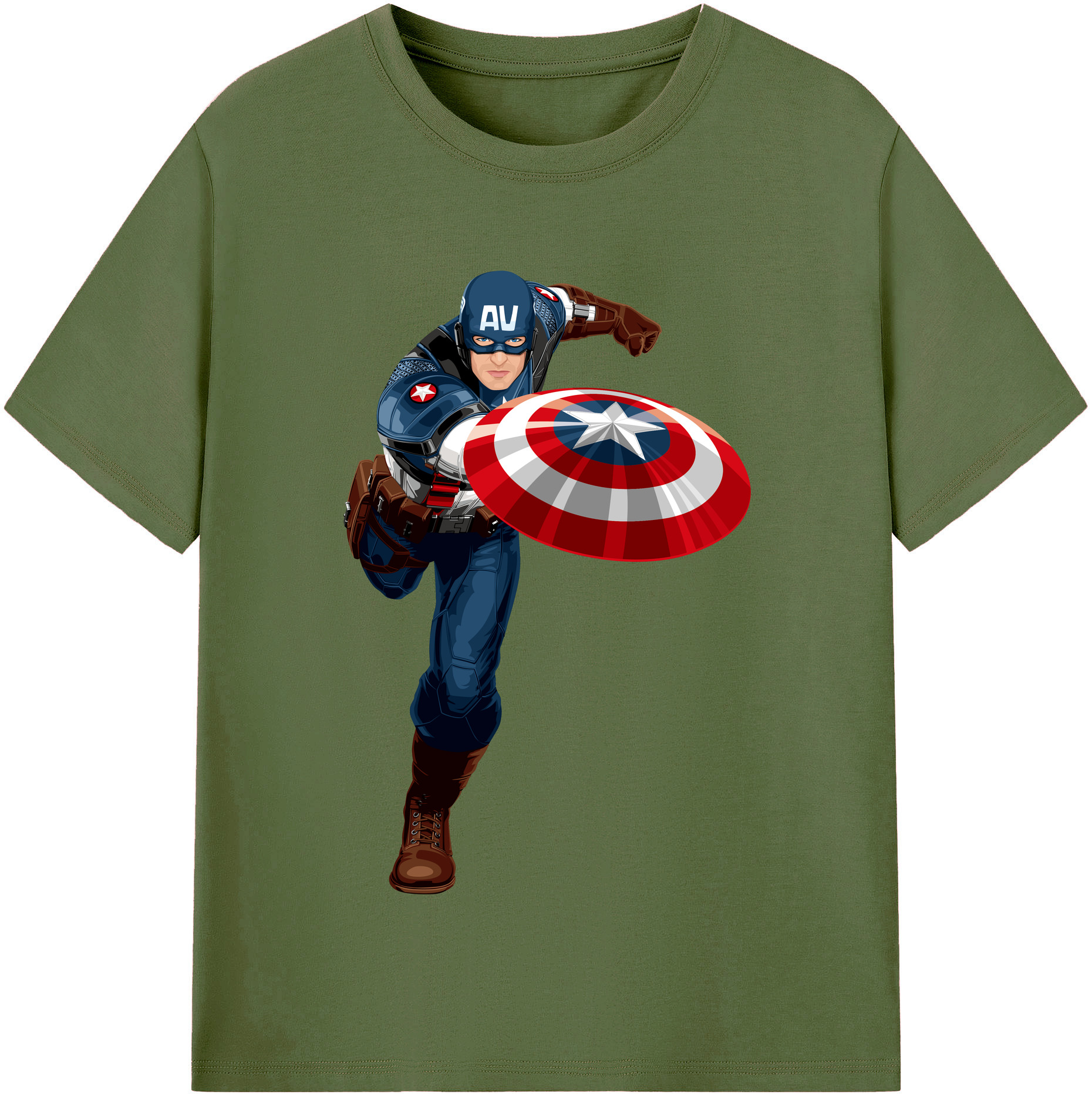 （画像用） アベンジャーズ The Avengers 綿100％半袖Tシャツ（フロントプリント）